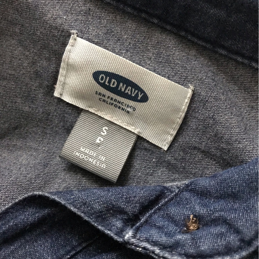 Old Navy Denim Shirt Dress Denim S - Picture 5 of 6